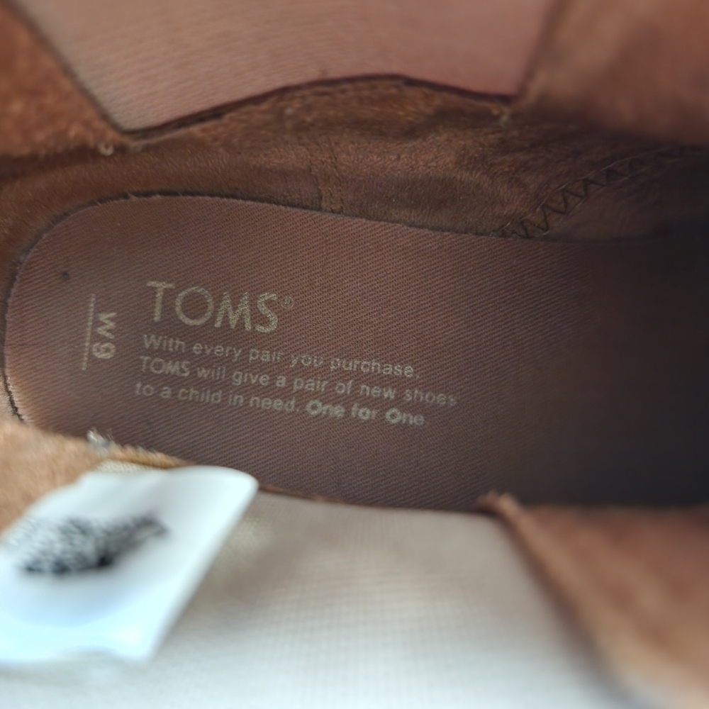 Toms Beige Ankle Booties Size 9 - Picture 7 of 11